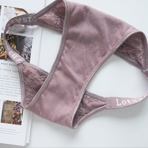 Ropa interior sexy para mujer: Bragas con tirantes <span class=keywords><strong>de</strong></span> letras, bragas <span class=keywords><strong>de</strong></span> bikini tipo tanga, bragas <span class=keywords><strong>de</strong></span> <span class=keywords><strong>encaje</strong></span> invisibles <span class=keywords><strong>de</strong></span> corte alto y atrevido. - Product Image 5