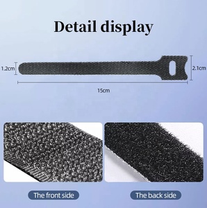 Kit de <span class=keywords><strong>200</strong></span> organisateur de fil en plastique manchon de câble fermeture éclair clips de cordon attaches de fixation monte la gestion des câbles avec crochets - Product Image 4