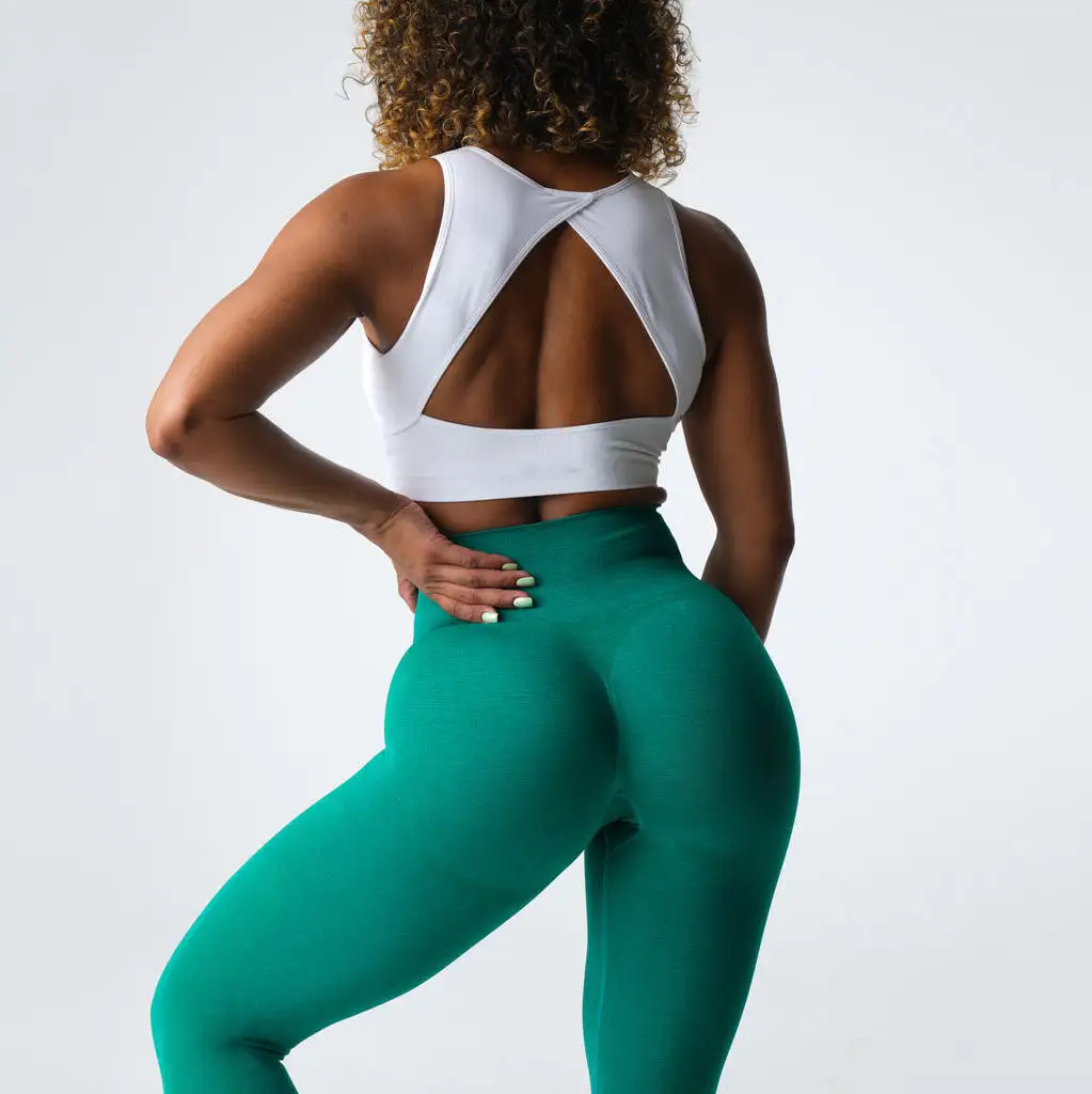 Canton Fair Booty gestrickt sportlich gymnastik yoga damen hohe Taille enge Yoga-Hose nahtlose Leggins