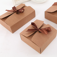 Boîte de papier kraft pour la cuisson Boîte d'emballage pour biscuits aux bonbons Tartes aux oeufs Nougat Boîte d'emballage pour gâteau et collation