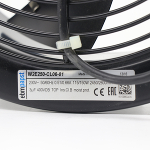 Ventiladores axiales ebmpapst W2E250-CL06-01 de 250 mm, 150 W, 230 V CA, ventiladores eléctricos, ventiladores para aire acondicionado, ventiladores axiales de refrigeración, ventiladores para enfriadores. - Product Image 2