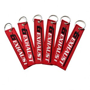 Wholesale Custom Aircraft Aviation Woven Fabric Personalized Remove Before You Fly Embroidered Key Chain <b>Rings</b> - Product Image 2