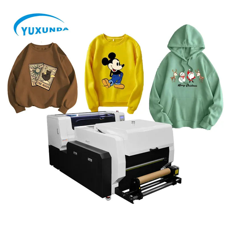 Best DTF Manufacturer 24 inch Large Size Tshirt DTF Printer Cotton Garment DTF Printing Machine All In One