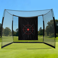 Direct usine : Filet de simulateur de golf et de cage de golf pour sports multiples, portable, avec écran d'impact, compatible golf, softball et filet à arc