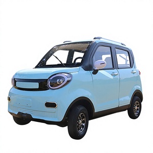 BRT 2026 Coche Eléctrico Compacto Azul Claro con Detalles Negros y Llantas de Aleación, Vehículo Eléctrico Familiar de Nueva Energía para Mujer, Totalmente Cerrado - Product Image 1