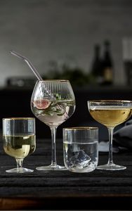 Vasos de chupito tipo tumbler con borde dorado, los más vendidos, para bodas - Product Image 6