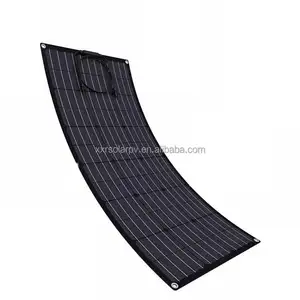 छत व्यापक रूप से हल्के वजन मोनो एफे लचीला सौर पैनल 21v 250w पूर्ण काले लचीला सौर पैनल