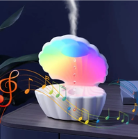 Diffuseur d'arômes LED Nuage Arc-en-ciel, Humidificateur d'air ultrasonique à brume froide, Veilleuse à huiles essentielles pour chambre à coucher et usage domestique