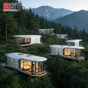 Casa Contenedor Tipo Cápsula Espacial de Lujo Completamente Amueblada, <span class=keywords><strong>2</strong></span> Dormitorios, Balcón Retráctil, Ecológica, Instalación Rápida, Ideal para Turismo en Zonas Turísticas - Product Image 2
