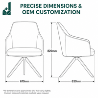 Fauteuil de bureau de luxe en cuir rembourré, fauteuil lounge individuel pour salle d'attente commerciale, zone de réception, hôtel