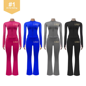 जिम योग के लिए नए थोक फिटनेस कपड़े निर्माताओं ने महिलाओं के कपड़ों के लिए लेगिंग निर्धारित की - Product Image 2