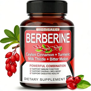 Capsules de Berbérine avec Cannelle, <span class=keywords><strong>Curcuma</strong></span> et Chardon-Marie pour le Soutien <span class=keywords><strong>du</strong></span> Glucose, de l'Immunité et <span class=keywords><strong>du</strong></span> Cœur - 60 Capsules - Product Image 5