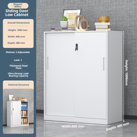 Armoire de rangement compacte en acier de haute qualité, en acier épaissi, à une seule porte, pour le rangement domestique