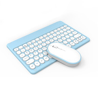 Fabrika fiyat Mini kablosuz BT klavye kiti öğrenci şarj edilebilir İspanyolca bt mini klavye kiti için ipad combo tablet için