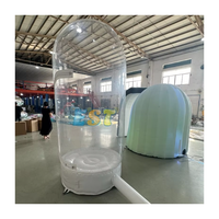 Cabine gonflable commerciale de machine d'argent de PVC boîte d'argent gonflable Cube jeu gonflable d'amusement de saisie d'argent pour la fête d'enfants adultes
