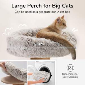 <span class=keywords><strong>FUKUMARU</strong></span> griffoir et tour pour chat moderne écologique à 5 niveaux 30 pouces de haut 5.5 pouces de largeur utilisation intérieure/extérieure pour chats - Product Image 4