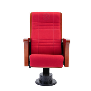 Silla de Teatro Individual Hechuang Poetry Roja con Reposabrazos para Auditorio, Sala de Conferencias, Cine, Modelo P512 - Product Image 1