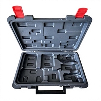 Boîte à outils en plastique moulé par soufflage, mallette de rangement rigide pour équipement avec poignée et loquet, moule extérieur partagé, cavité intérieure personnalisée OEM & ODM