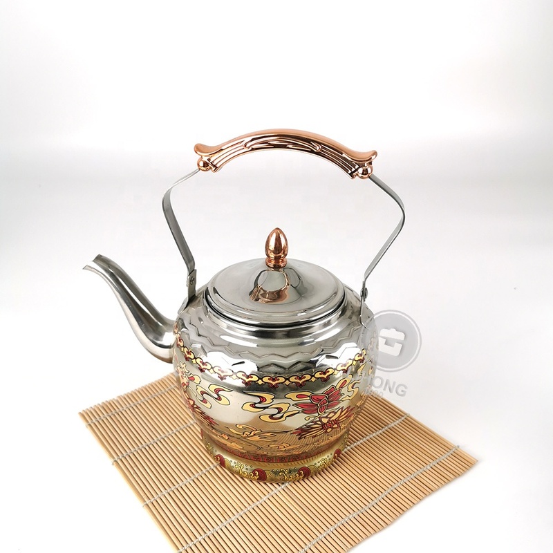 Morocco Style Stainless Steel Teapot with