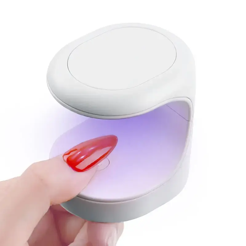 Lampu pengering kuku led uv mini, lampu pengering kuku portabel cepat kering 3W jari USB bentuk telur dua kuku