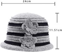 Lamaxc3632-chapeau d'hiver en laine pour hommes et femmes, nouveau, à bords larges d'église, en feutre, Fedora, Panama