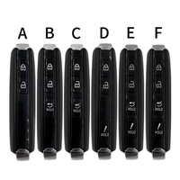 Vente en gros de coques de clés de voiture de remplacement à 2/3/4 boutons, étui de clé de véhicule intelligent pour Mazda
