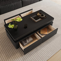Table basse moderne minimaliste en pierre frittée, table à thé rectangulaire haut de gamme de luxe léger pour salon domestique