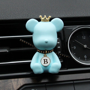Ambientador inteligente para coche con difusor de aromaterapia de piedra de oso, colgante de yeso, regalo decorativo para coche - Product Image 5