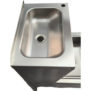 Fregadero de cocina comercial escalonado de acero inoxidable personalizado Victory Kitchen con orificios de drenaje para hoteles, restaurantes, laboratorios - Product Image 4