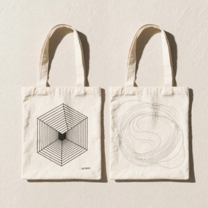 Bolsa de Mano Promocional de Sarga de Algodón con Logotipo Personalizado, Colores Personalizados, Uso Durante Toda la Temporada, Origen Estadounidense, para Compras y Almacenamiento - Product Image 3