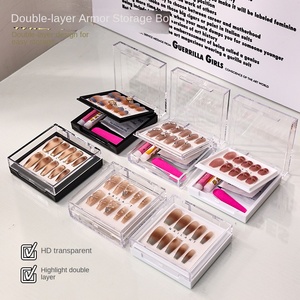 Estuche <span class=keywords><strong>para</strong></span> <span class=keywords><strong>Uñas</strong></span> Postizas, Caja <span class=keywords><strong>de</strong></span> Almacenamiento Acrílica <span class=keywords><strong>de</strong></span> Doble Capa, Exhibición Transparente <span class=keywords><strong>para</strong></span> Arte <span class=keywords><strong>de</strong></span> <span class=keywords><strong>Uñas</strong></span>, <span class=keywords><strong>Diseño</strong></span> Duradero, Suministros <span class=keywords><strong>para</strong></span> Manicura - Product Image 2