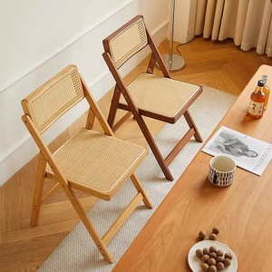 Sedia Pieghevole Moderna in Stile Nordico Wabi Sabi, Certificata CE UE, per Hotel, Appartamenti, Ville Familiari, Sedia <span class=keywords><strong>da</strong></span> Pranzo in Legno Massello - Product Image 5