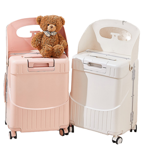 Детский современный чемодан-тележка с жестким корпусом и замком для детской коляски, для путешествий (унисекс) - Product Image 1