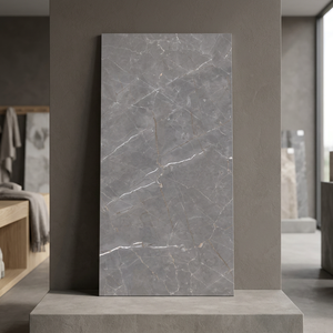 Azulejos de Porcelana Gris para Pared y Suelo William Grey 600x1200mm, Acabado Suave, Colección de Gran Formato - Product Image 1