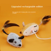 Jouet interactif et mobile pour animaux de compagnie, lapin en peluche électrique à induction, simulation de souris, chat auto-amusant, soulagement de l'ennui, chien