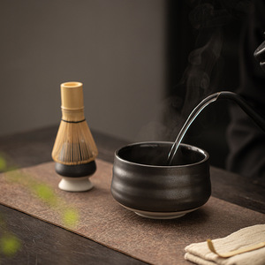 Service à thé Matcha en porcelaine écologique Japandi avec design Dynastie Song Hundred Operas, outils de cérémonie du thé - Product Image 4
