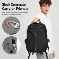 Mochila Impermeable para Portátil de 14 Pulgadas al por Mayor, con Tira Reflectante de Seguridad, Puerto de Carga USB, Bolsa Ligera