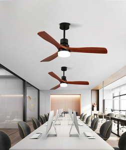 Ventilador de techo LINKWAY Ventilador de techo de madera maciza elegante Control remoto Ventilador de techo de madera decorativa - Product Image 4