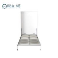 Lit escamotable vertical manuel fabriqué en Chine avec kit de quincaillerie de bureau Lit mural pliable à mécanisme métallique peu encombrant pour hôtels
