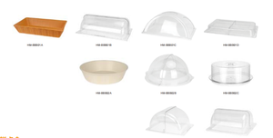 Cesta <span class=keywords><strong>de</strong></span> pan <span class=keywords><strong>de</strong></span> ratán tejida <span class=keywords><strong>de</strong></span> plástico con cubierta <span class=keywords><strong>de</strong></span> cúpula transparente Uso <span class=keywords><strong>de</strong></span> panadería - Product Image 6