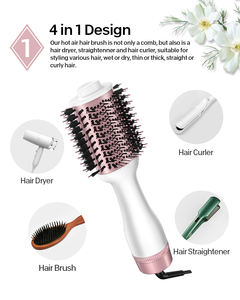 One Step — sèche-cheveux et volumateur, peigne coiffant multifonctions, outils de coiffure, palette d'air chaud, One Step-Salon - Product Image 5