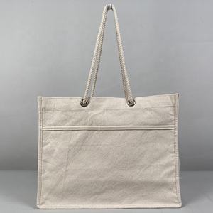 Bolso <span class=keywords><strong>de</strong></span> mano <span class=keywords><strong>de</strong></span> algodón con logotipo, bolsa <span class=keywords><strong>de</strong></span> mano <span class=keywords><strong>de</strong></span> lujo con lentejuelas <span class=keywords><strong>Mk</strong></span>, <span class=keywords><strong>de</strong></span> cuerda, <span class=keywords><strong>de</strong></span> algodón orgánico, a la moda, 2021 - Product Image 2