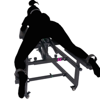 GREENEE Paar-Kniesessel Liebesstuhl Möbel Masturbationsmaschine BDSM Bondage Handschellen Metall Eisen Sexspielzeug für Frauen Männer
