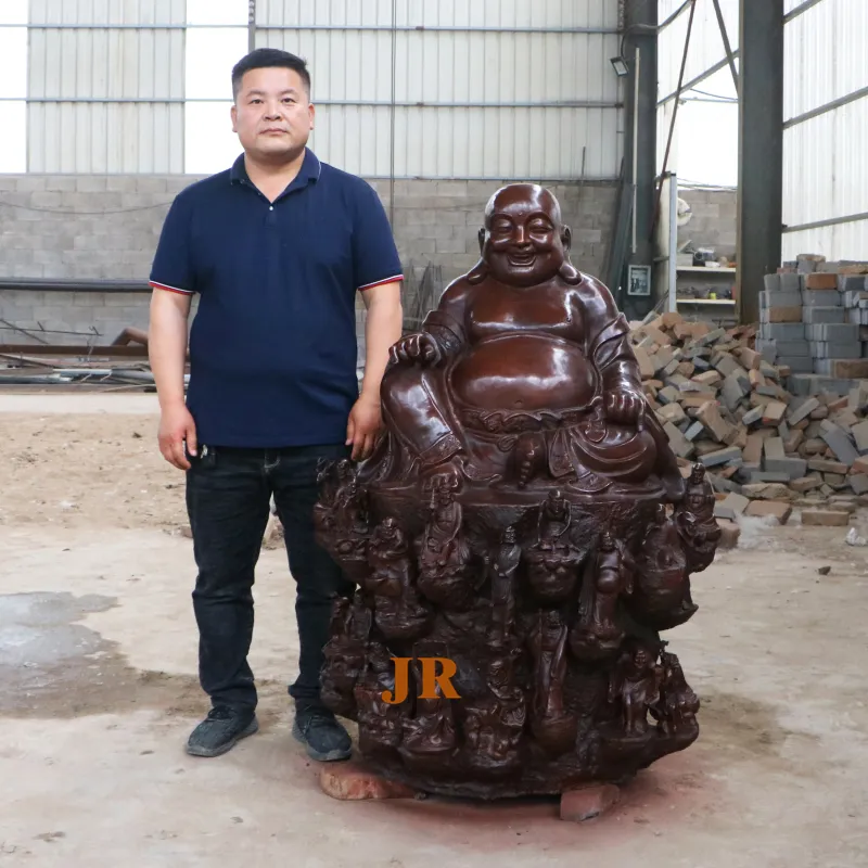 Artesanía de Metal de templo decoración gran Buda estatua de bronce latón Buda estatua en venta