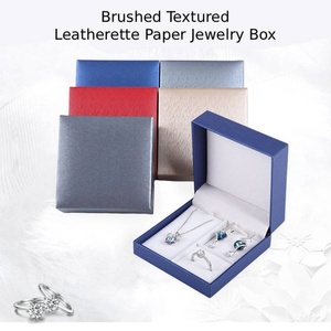 Factory Direct Leatherette Paper Jewelry Set <b>Box</b> Ring <b>Earrings</b> Necklace Three-piece Fashion Jewelry <b>Gift</b> <b>Box</b> for Valentine's Day - Product Image 6