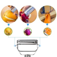 Roestvrijstalen Dunschiller Fruitgroente Meloen Aardappel Wortelkomkommer Multifunctionele Rasp Julienne Dunschiller Plak Thuis Keukengereedschap