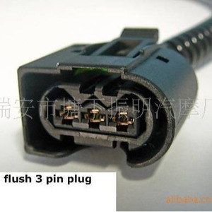 Conector Automotriz de Plástico Negro de 3 Pines Olt Flush para Uso General - Product Image 1