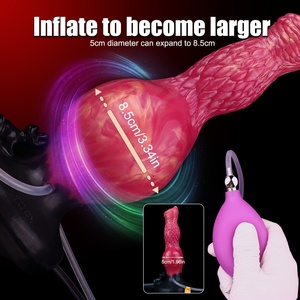 YOCY Dildo Inflable y con Función de Chorro, Dildo con Nudo, Tapón Anal Inflable, Estimulador de Punto G Vaginal, Pene Artificial para Mujeres - Product Image 4