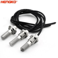 Sensor de Humedad Industrial HENGKO HT-607 RS485 Modbus |   Sonda Roscada Macho para Monitoreo de Conductos de Aire y HVAC