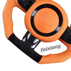 Volant de course F1 en fibre de carbone forgée miniature, en cuir, en forme de D, à 3 branches, diamètre standard, pour <span class=keywords><strong>Cooper</strong></span> <span class=keywords><strong>S</strong></span> R50-R59 F54-F60 - Product Image 3